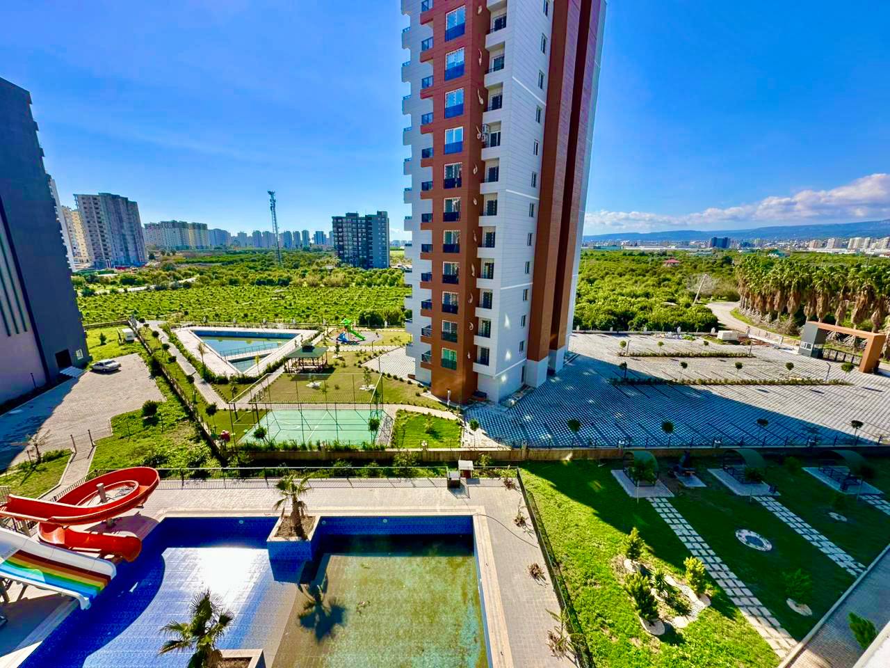 Новая квартира 1+1 у моря в Чешмели, Мерсин - Aa40611vw