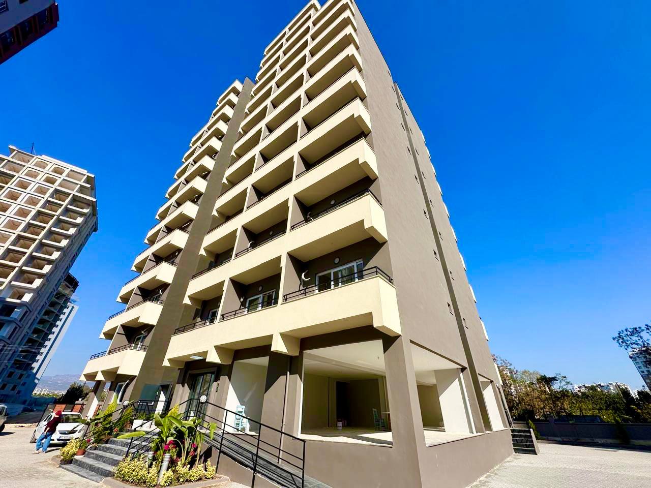 Studio apartment in a building with natural gas in Tece, Mersin - As10611v