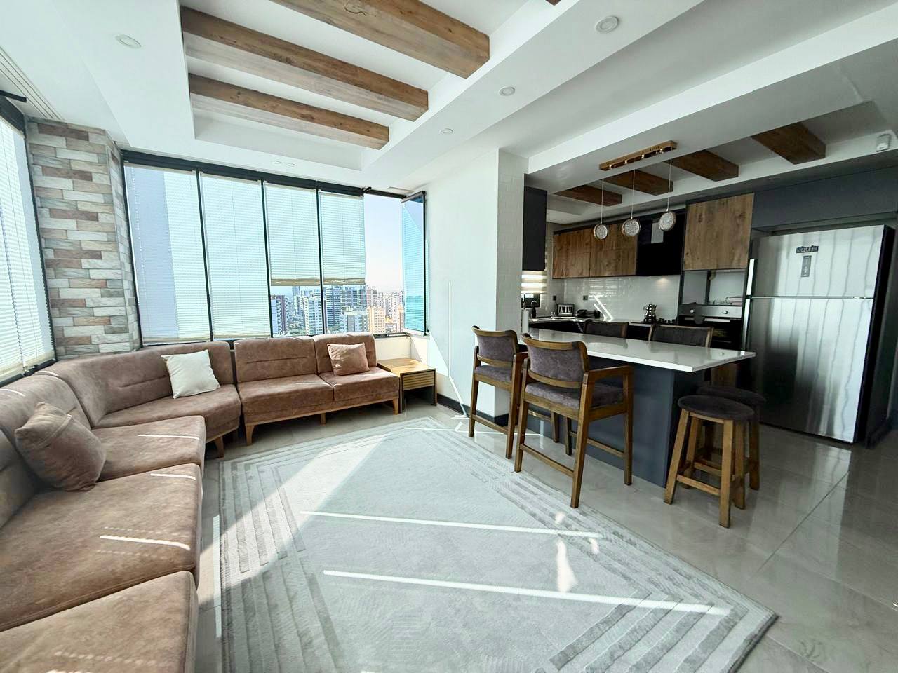 Large 5+1 apartment in a prestigious complex in Mezitli, Mersin - Asdf5120v