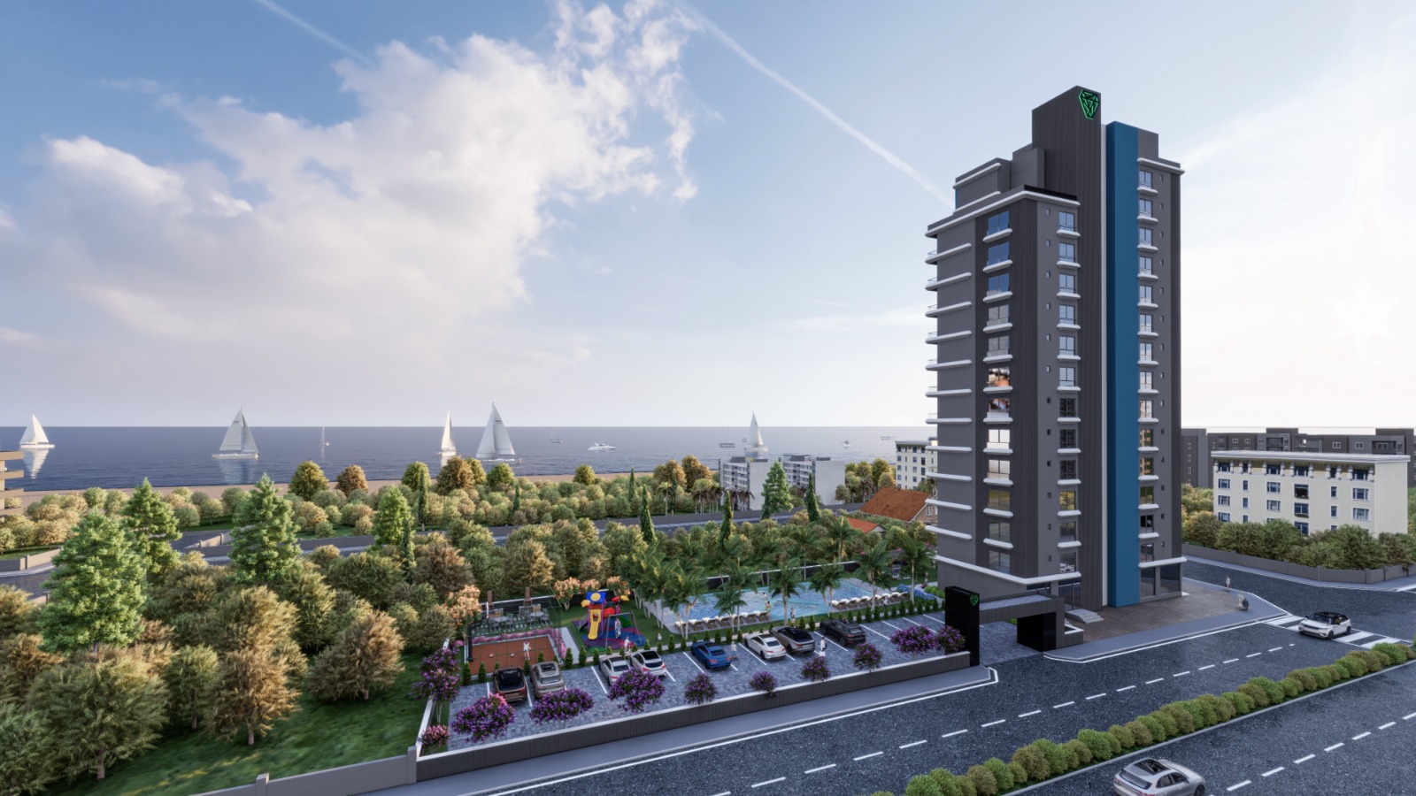 2+1 apartment with panoramic view in installments - ESP002