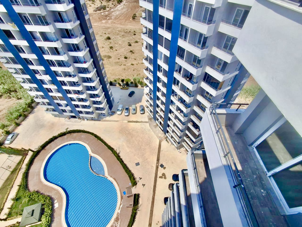 1+1 apartment in a new comfort class complex with sea view in Tece , Mersin - IBR00011