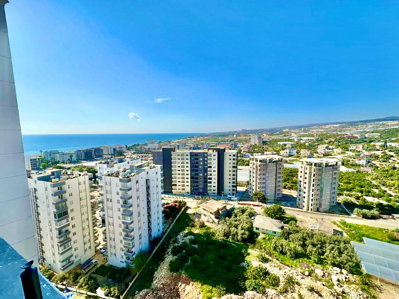 Квартира 1+1 с видом на море и горы в Мерсине, Коджахасанлы - ILE001222