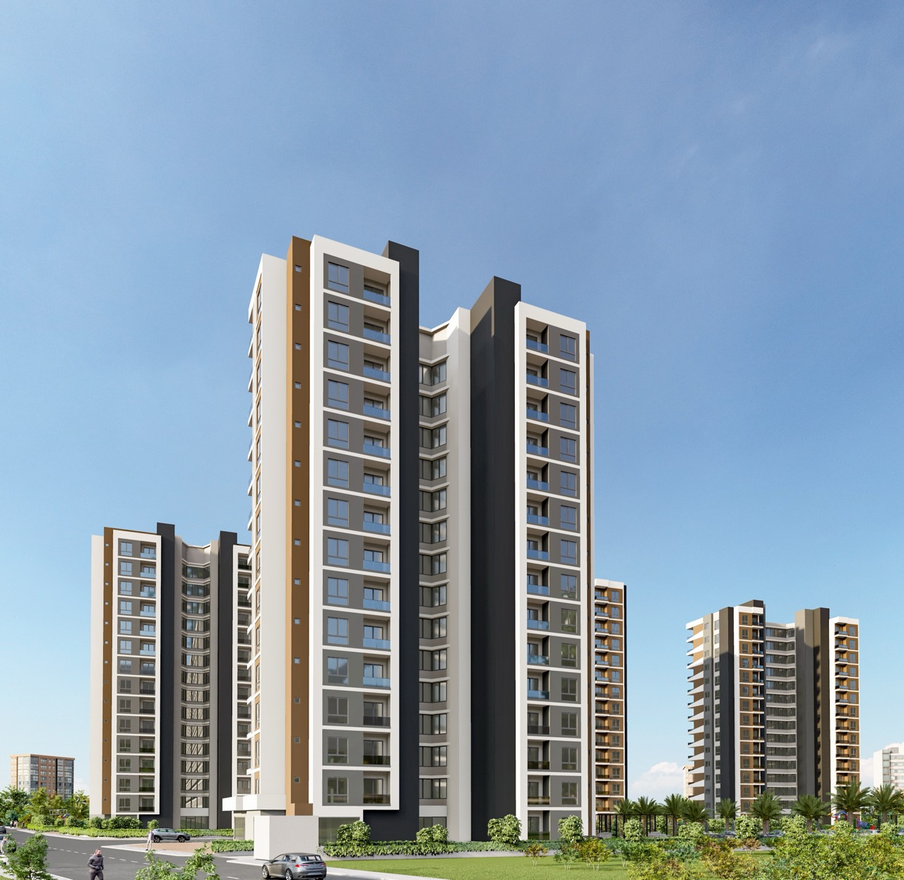 Apartments 1+1 in the city center, Mezitli, Mersin - MERMAR11