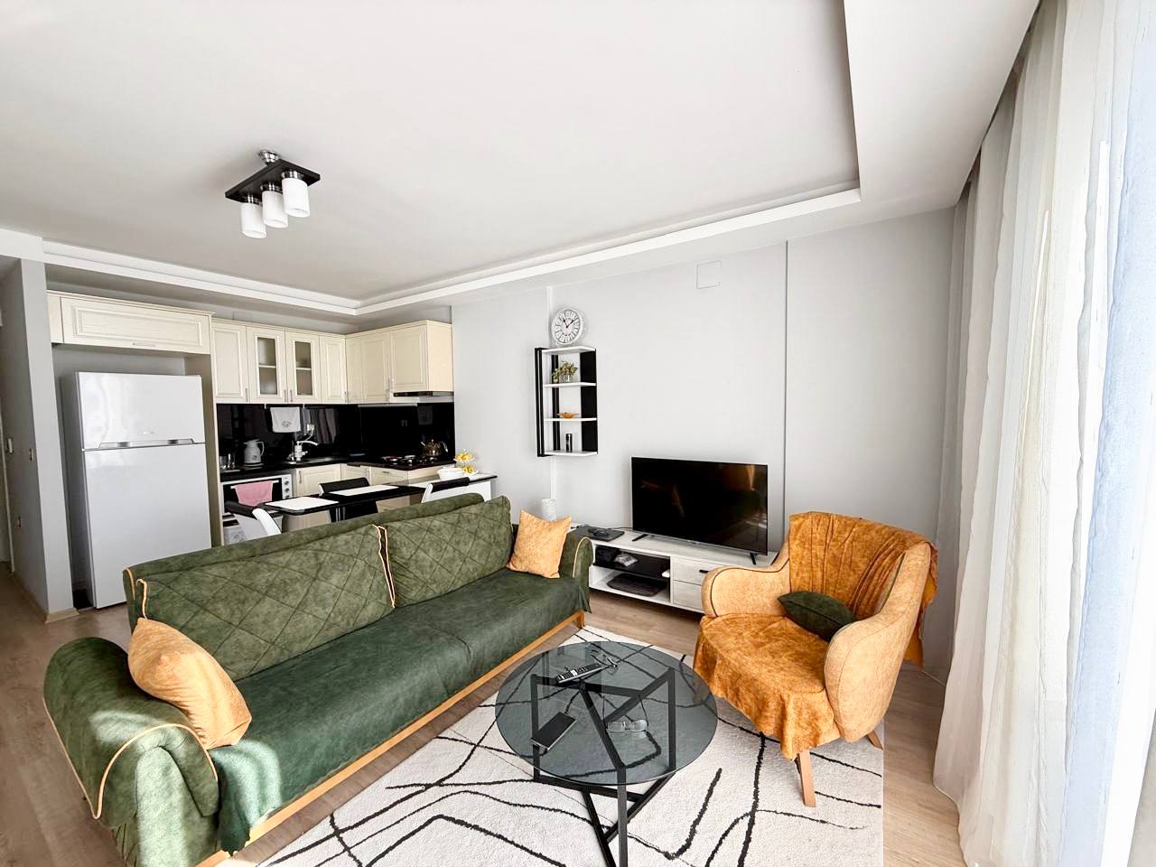 Простора квартира 1+1 у Теджі, Мерсін - Lu187350zv