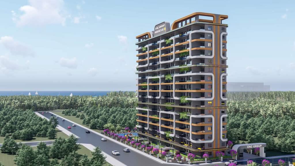 Квартиры 1+1 в новом комплексе в Мерсине, Томюк - PL1011