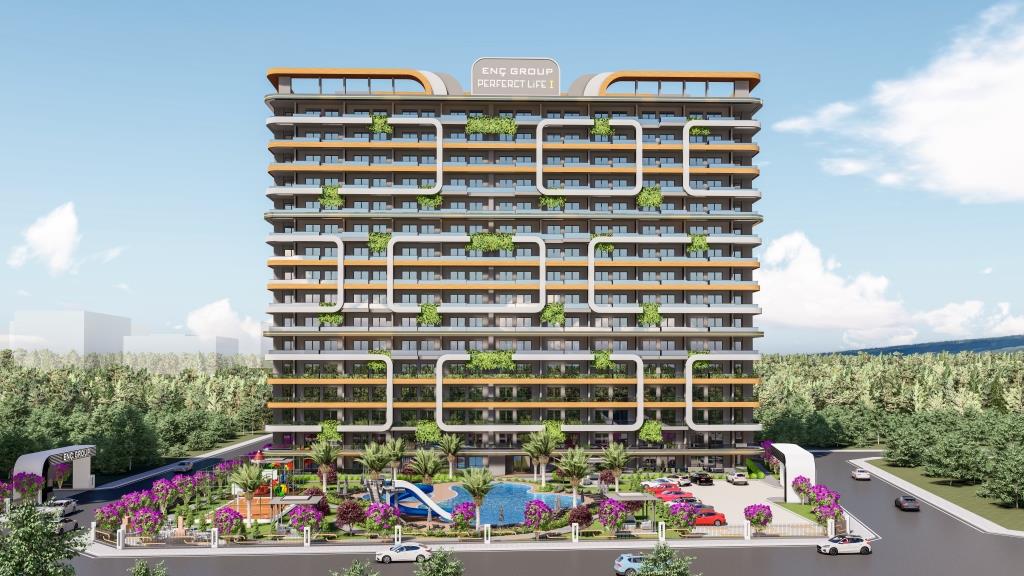 Мерсин, Томүк - PL2021 жаңа кешеніндегі 2+1 пәтерлер