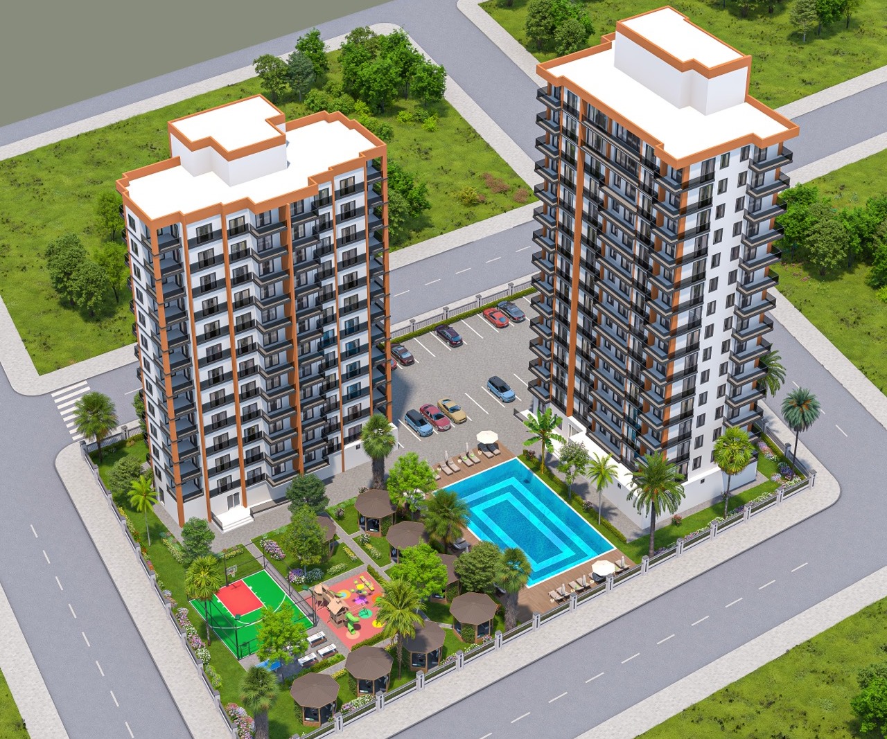 Новый комплекс квартир 1+1 в Мерсине, Арпачбахшиш - Ygt0411