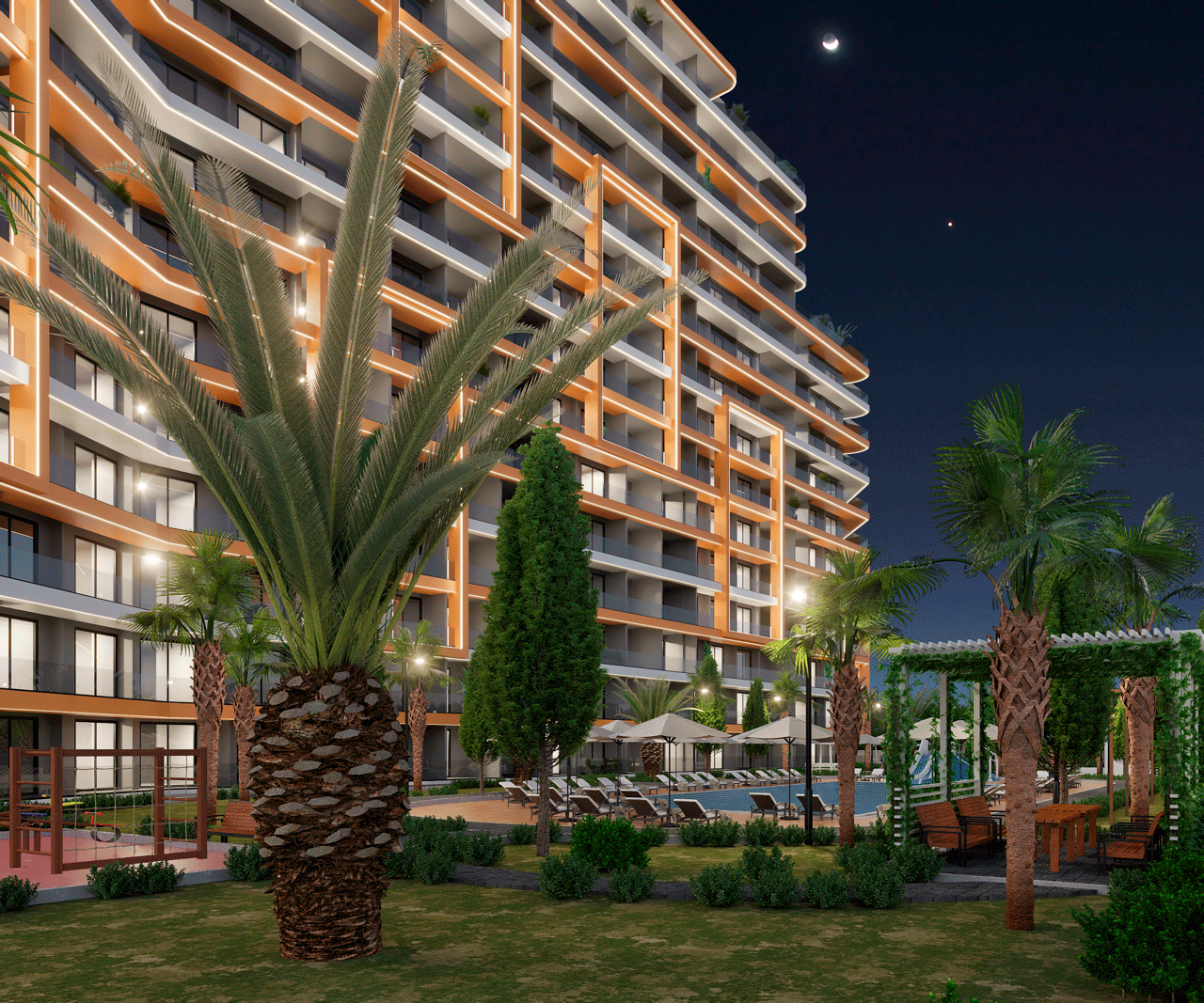 Premium class complex by the sea. Apartments 1+1 in Mersin, Ayash - URA001