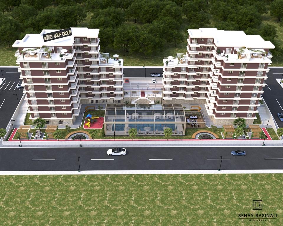Новый комплекс у моря. Квартиры 2+1 в Мерсине, Аяш - URGL002