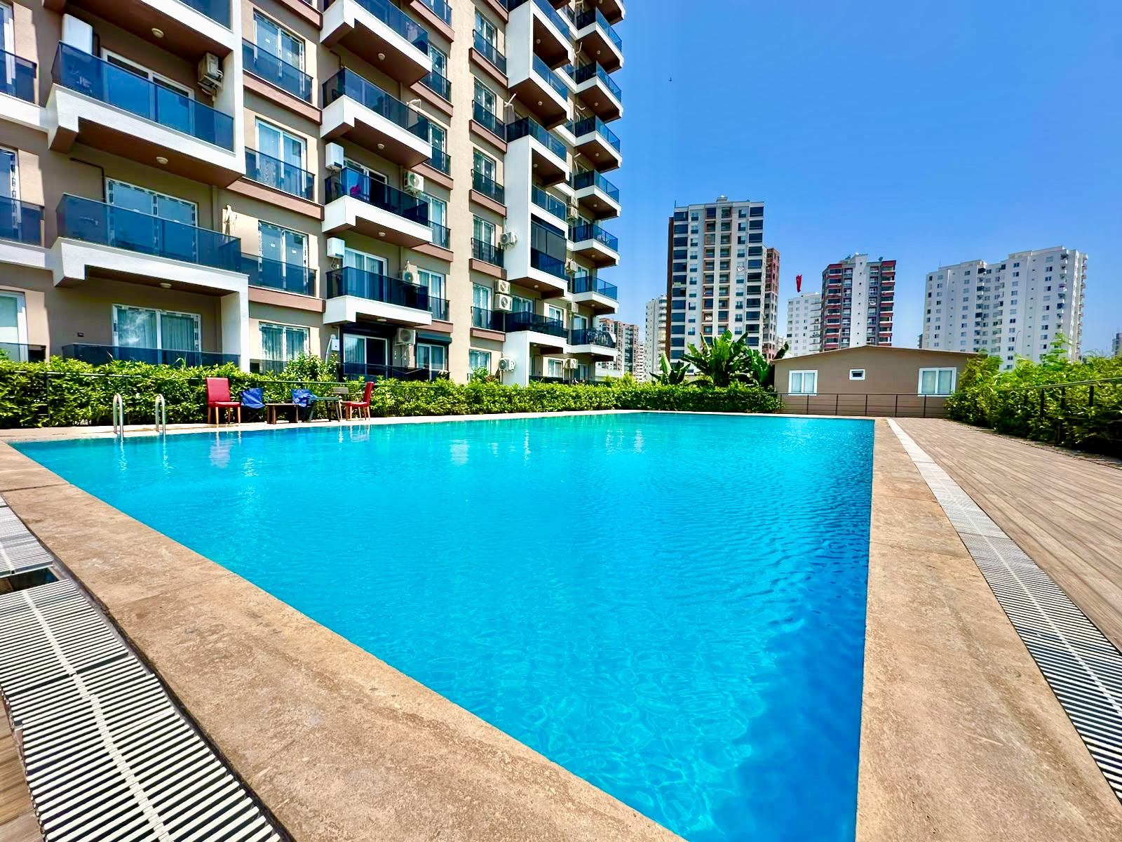 1+1 apartment in a new building near the sea in Mersin, Tece - Aa4204901