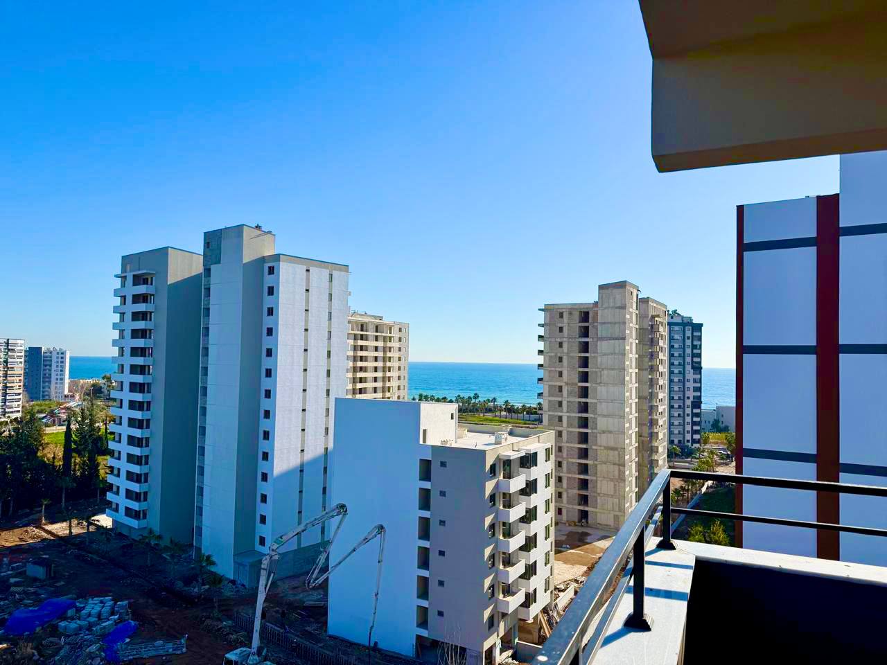 Квартира-студия в комплексе с крытым бассейном и газом, Тедже, Мерсин - Aa30351w