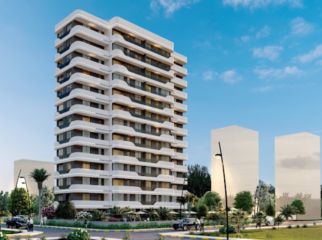 New building in Mersin, Kargıpınar, 1+1 with separate kitchen - BS11