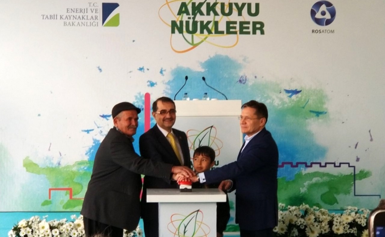 A ceremony to begin construction of the Akkuyu NPP took place in Turkey.