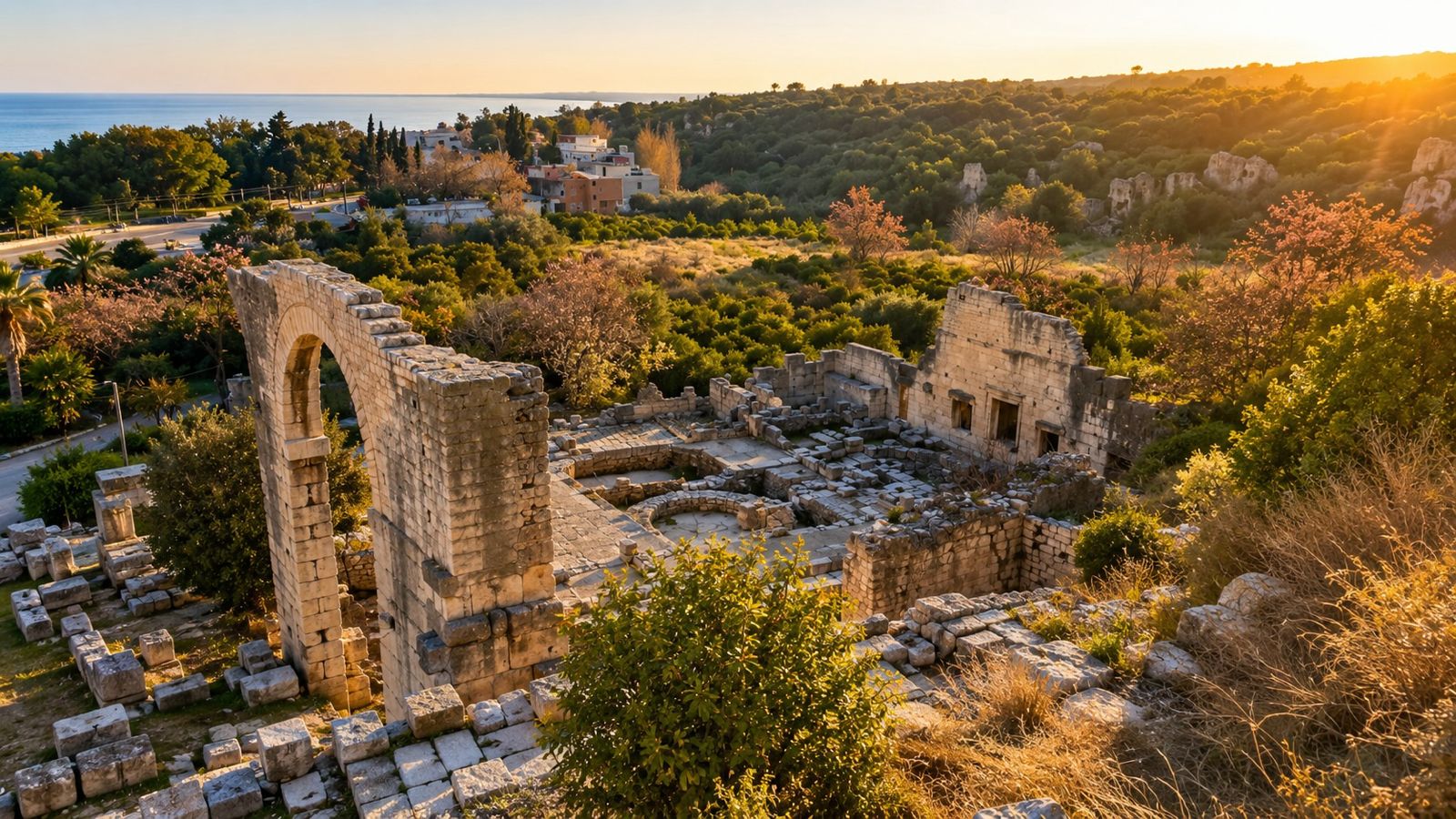 Sebaste ist eine antike Stadt in Mersin
