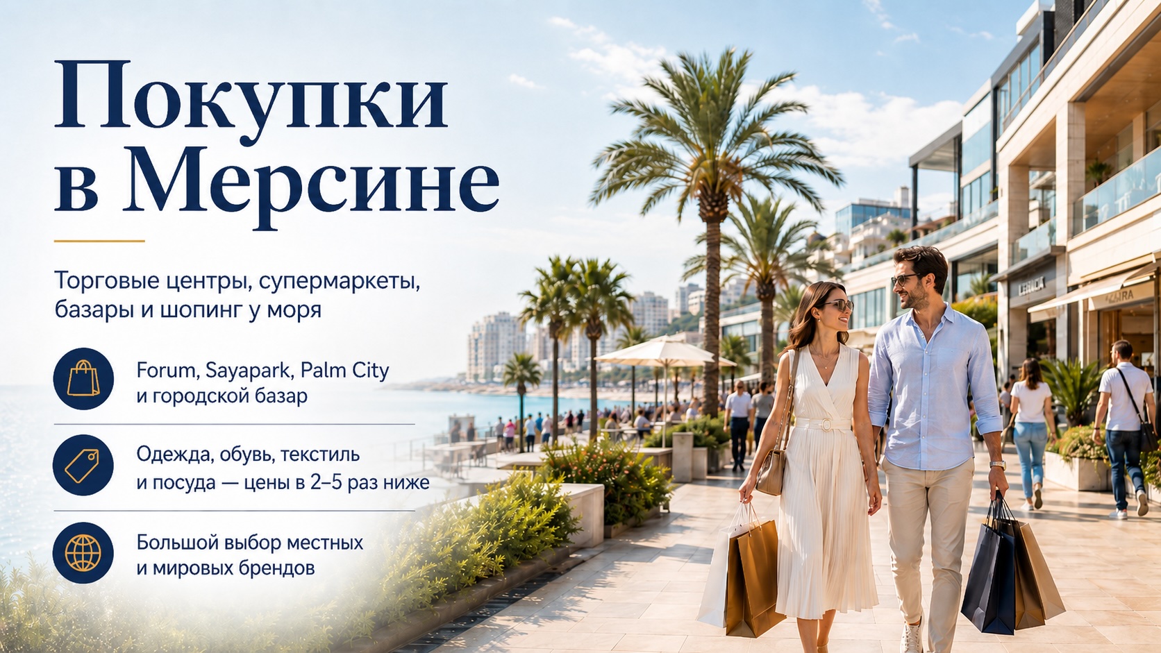 Покупки в Мерсине — комфортный шопинг и доступные цены у моря