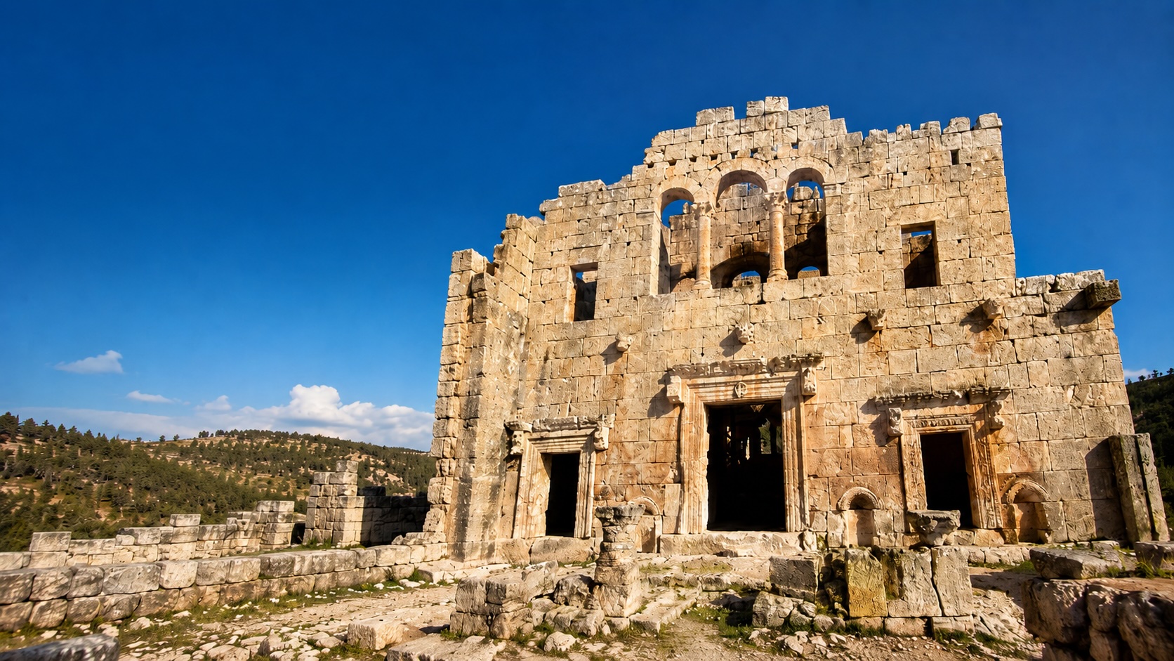 Alahan Monastery is a complex of fifth-century buildings