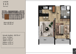 1+1 Apartment in Mersin, Arpaçbahşış - OX971119 - Photo 42