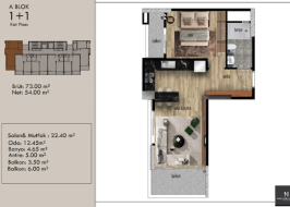 1+1 Apartment in Mersin, Arpaçbahşış - OX971153 - Photo 44