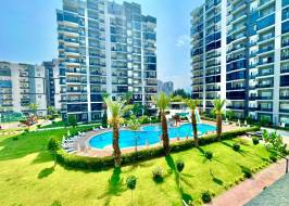 Новая квартира 1+1 в комплексе рядом с морем в Тедже, Мерсин - Aa511154 &mdash; фото 37
