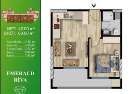 Large 1+1 apartment in Mersin, Tomük - ERV119 - photo 70