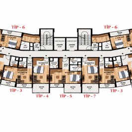Studio apartment in a new complex by the sea, Kargıpınary, Mersin - SMSE11t7 - photo 36