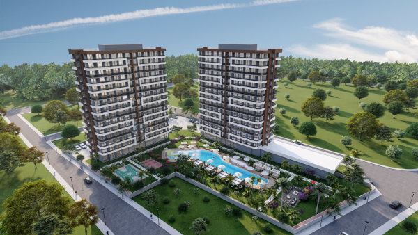 New complex of apartments 1+1, Tomuk, Mersin - DEL11