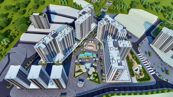 Новый инвестиционный комплекс в Тарсусе, Мерсин, квартиры 1+1 - ITr001