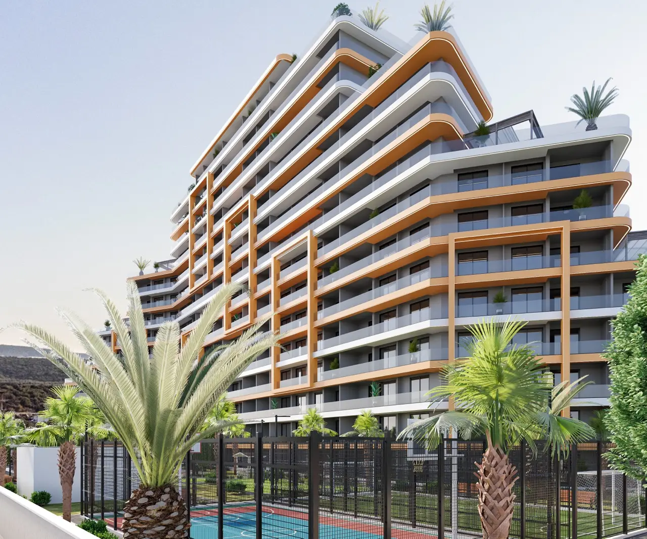 Теңіз жағасындағы премиум класс кешені. Мерсиндегі 2+1 пәтерлер, Аяш - URA002