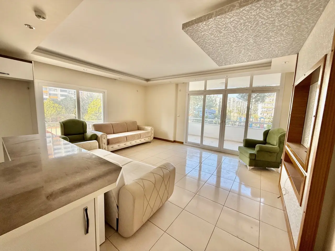 Мерсин, Течедегі теңіз жағасындағы 3+1 пәтер - FS87333v