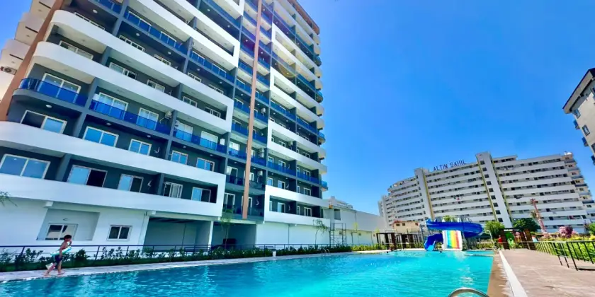 1+1 apartment in a new complex in Tomük, Mersin - AS400651