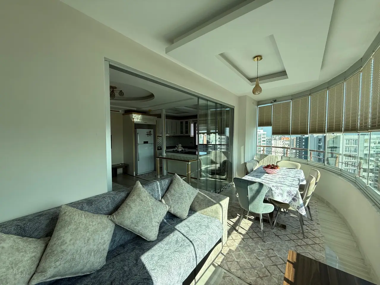 Квартира 4+1 с мебелью в Мерсине, Мезитли - MERMS41