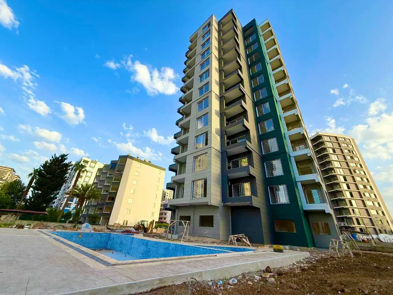 Квартиры с панорамным видом на море, 1+1, Каргыпынары, Мерсин - EMNE11