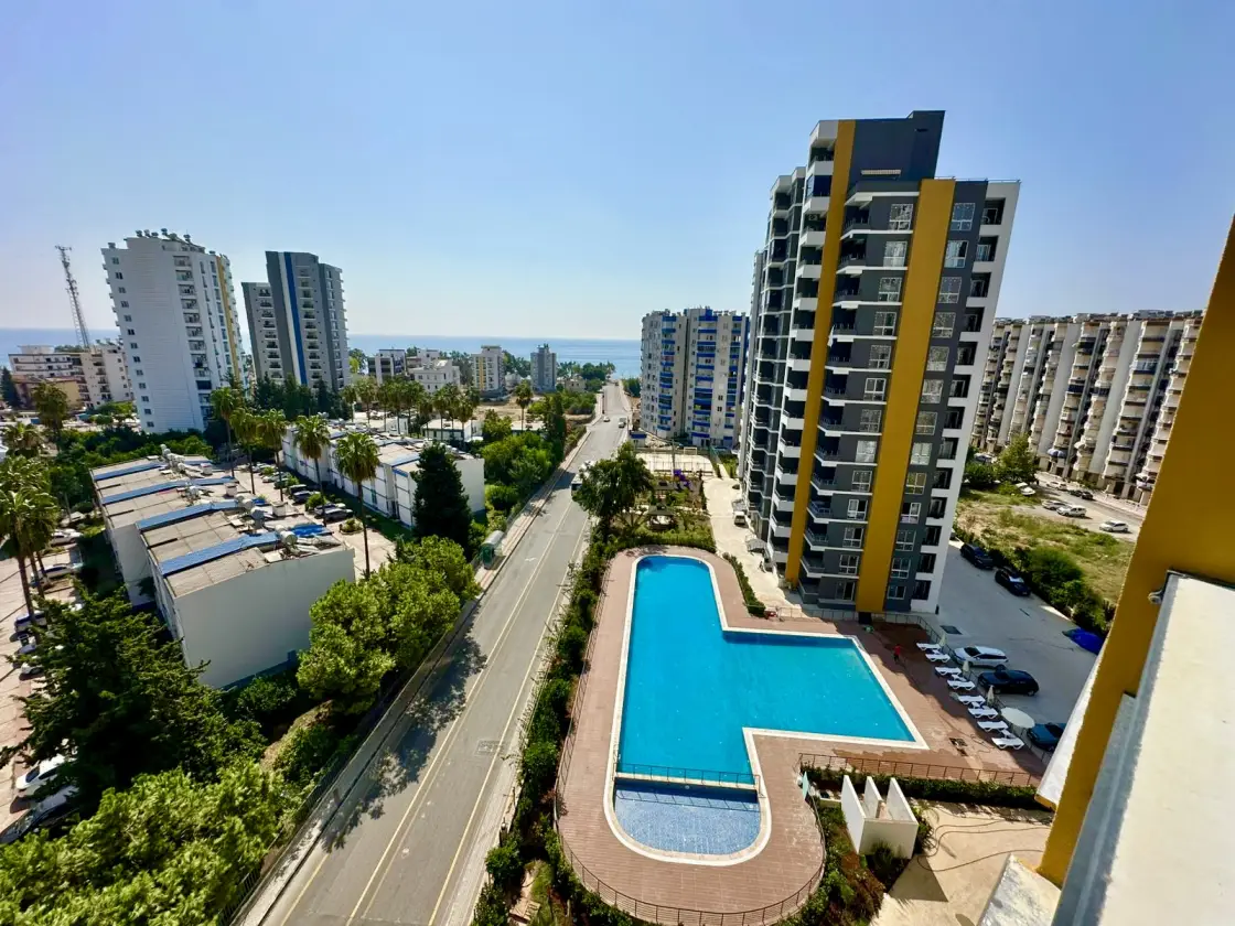 1+1 Apartment with Sea View in Mersin, Tece - As471103