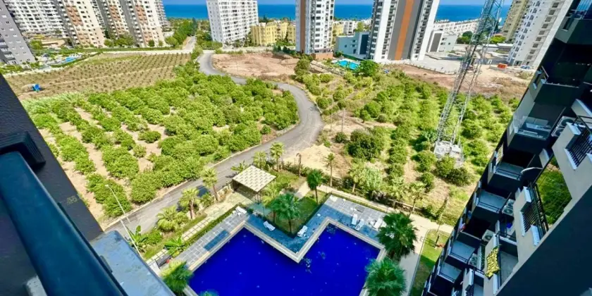 Новая квартира 1+1 в районе Чешмели, Мерсин - AA44010995