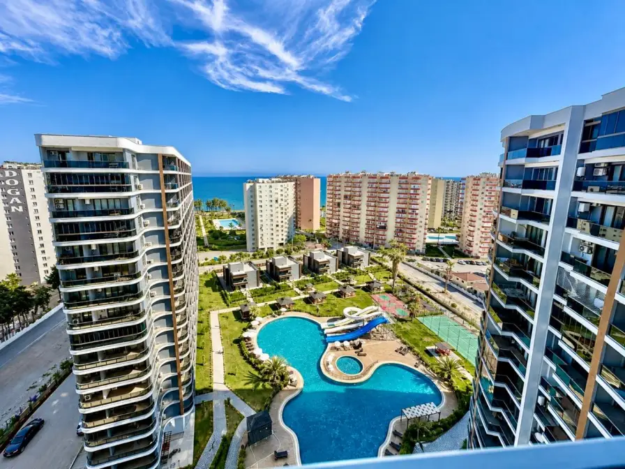 2+1 apartment in a premium complex in Mersin, Tomuk - Aa1082113