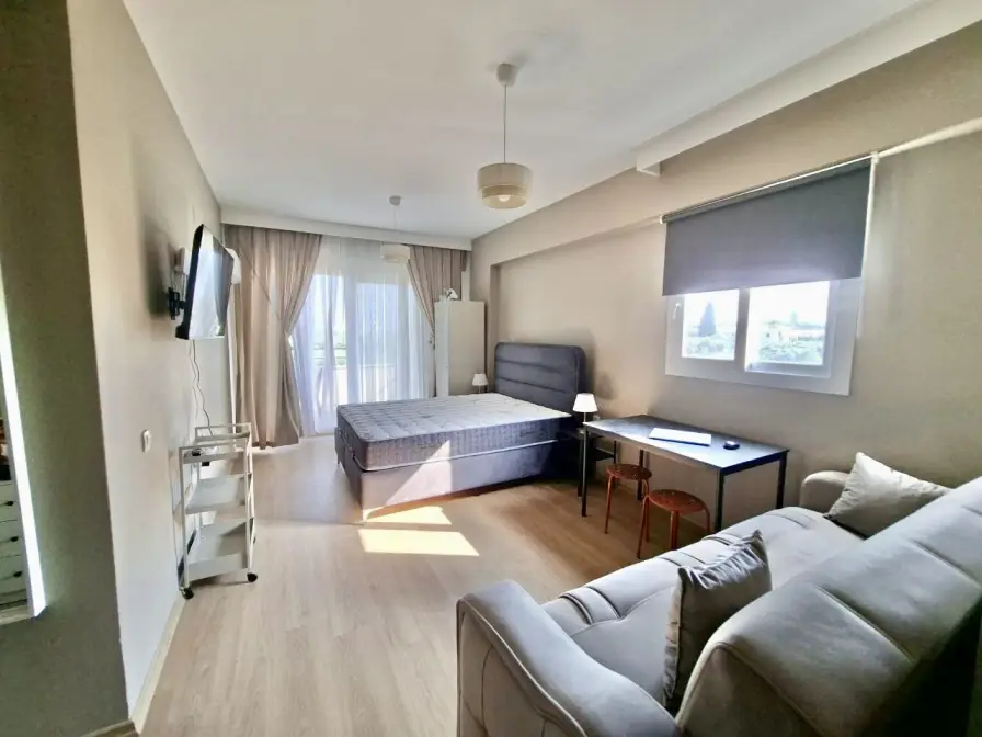 1-Zimmer-Wohnung in Kargıpınarı, Mersin, mit Blick auf den Pool und die Zitrusplantagen zu vermieten - Se110777