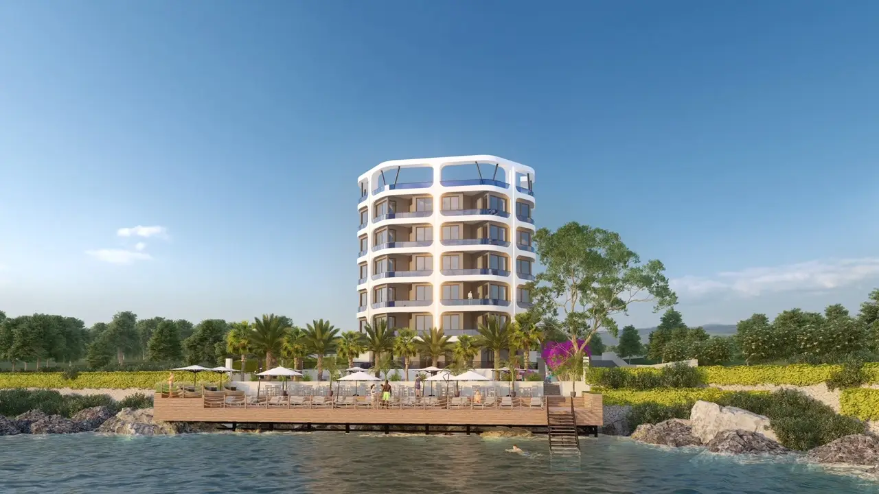 Luxurious complex on the first line, Mersin, Ayash, apartments 1+1 - EAu01