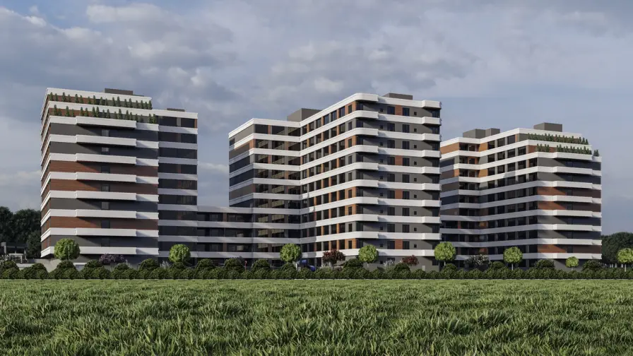 Новий комплекс квартир 2+1, Томюк, Мерсін - ECOT21