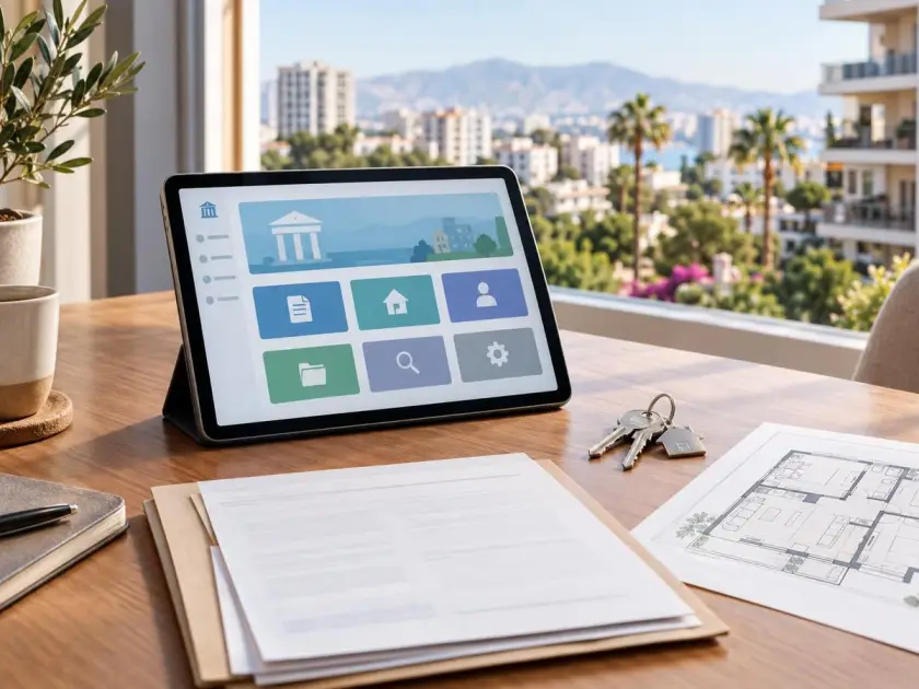 Checking official tapu registration costs before buying an apartment in Mersin.