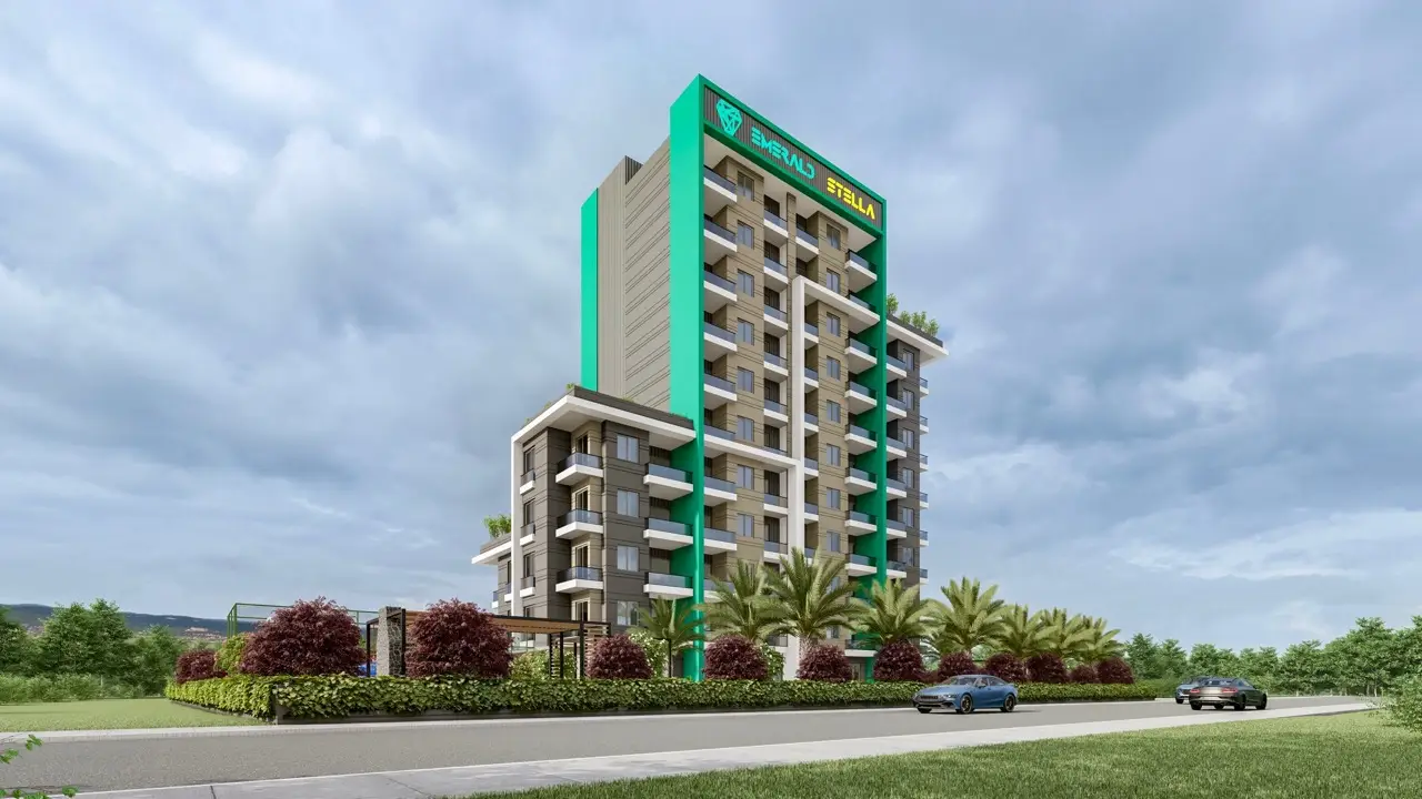 Complex in Mezitli, Mersin with sea views, 1+1 at the best price - ES116211