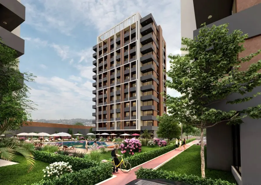 1+1 seafront apartment in Mersin, Tomük - IEAT0011812