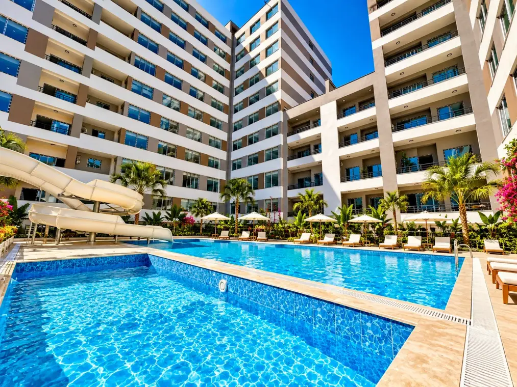 New complex of apartments, studio 1+0, Tomyuk, Mersin - ECOT10