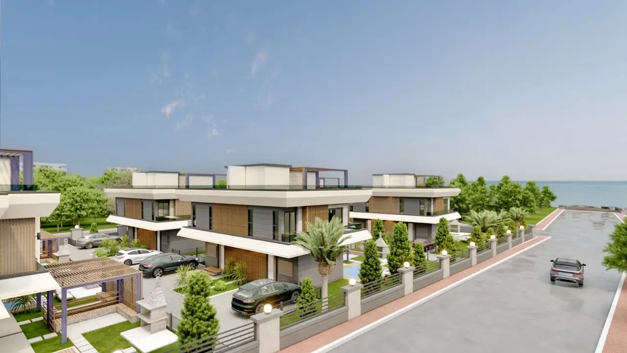 Новая вилла в Мерсине у моря - CV4770