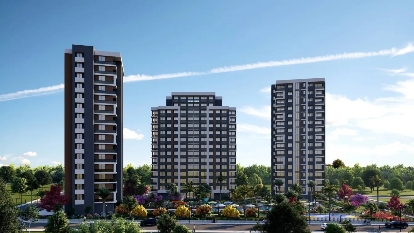 1+1 apartment in a new complex in Mersin, Cesmeli - IBL0011815