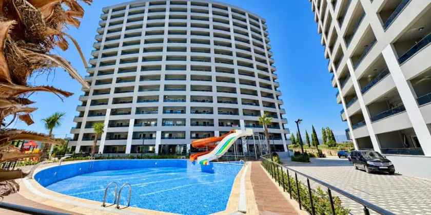 1+1 apartment in a new complex in Mersin, Tomuk - Asg4715187