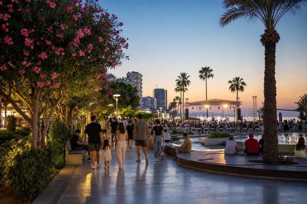 Ein Sommerabend in Mersin mit seiner urbanen Atmosphäre und seinem kulturellen Leben