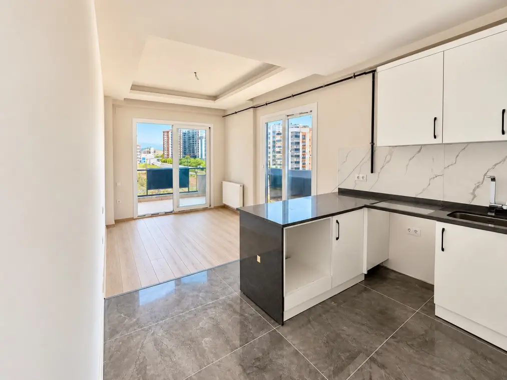 1+1 apartment in a new complex in Mersin, Mezitli - Aa407011