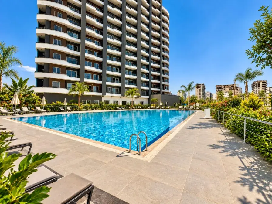 Seafront apartment with natural gas, 1+1, Tece , Mersin - ESA11