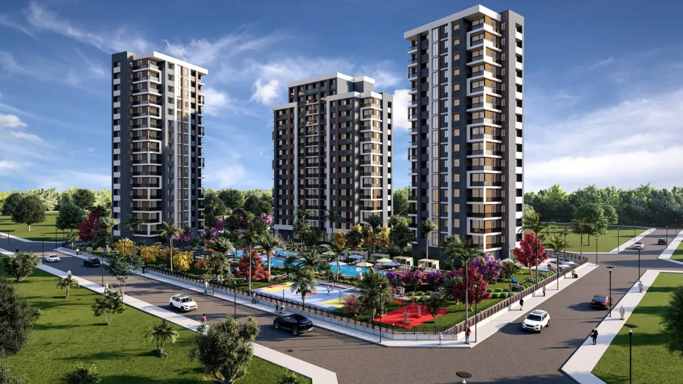 2+1 apartment in a new complex in Mersin, Cesmeli - IBL002117