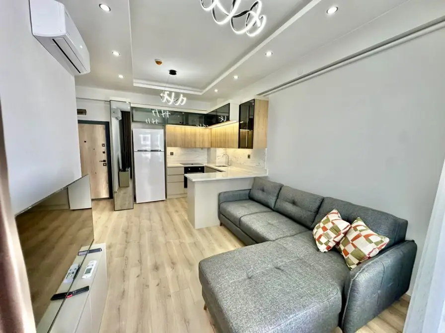 1+1 furnished apartment in a new complex in Tece , Mersin - Aa580741